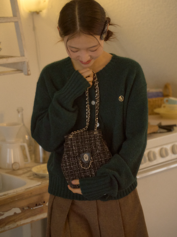 【直播】ANOETIC LL0920703 BAG_TWEED MINI SHOULDER BAG