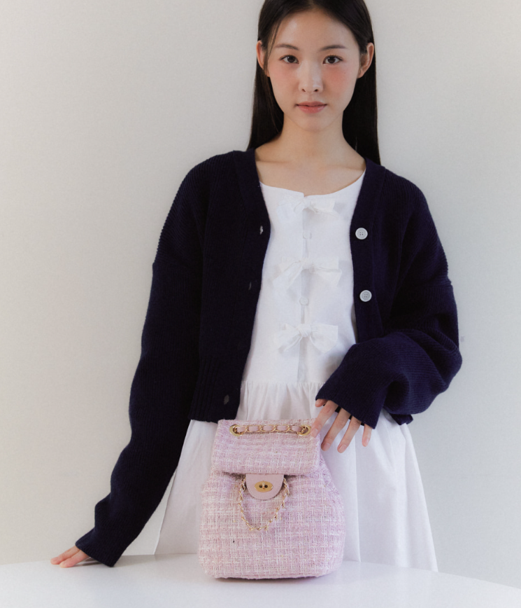 【直播】ANOETIC LL0920704 TWEED MINI SHOULDER BAG