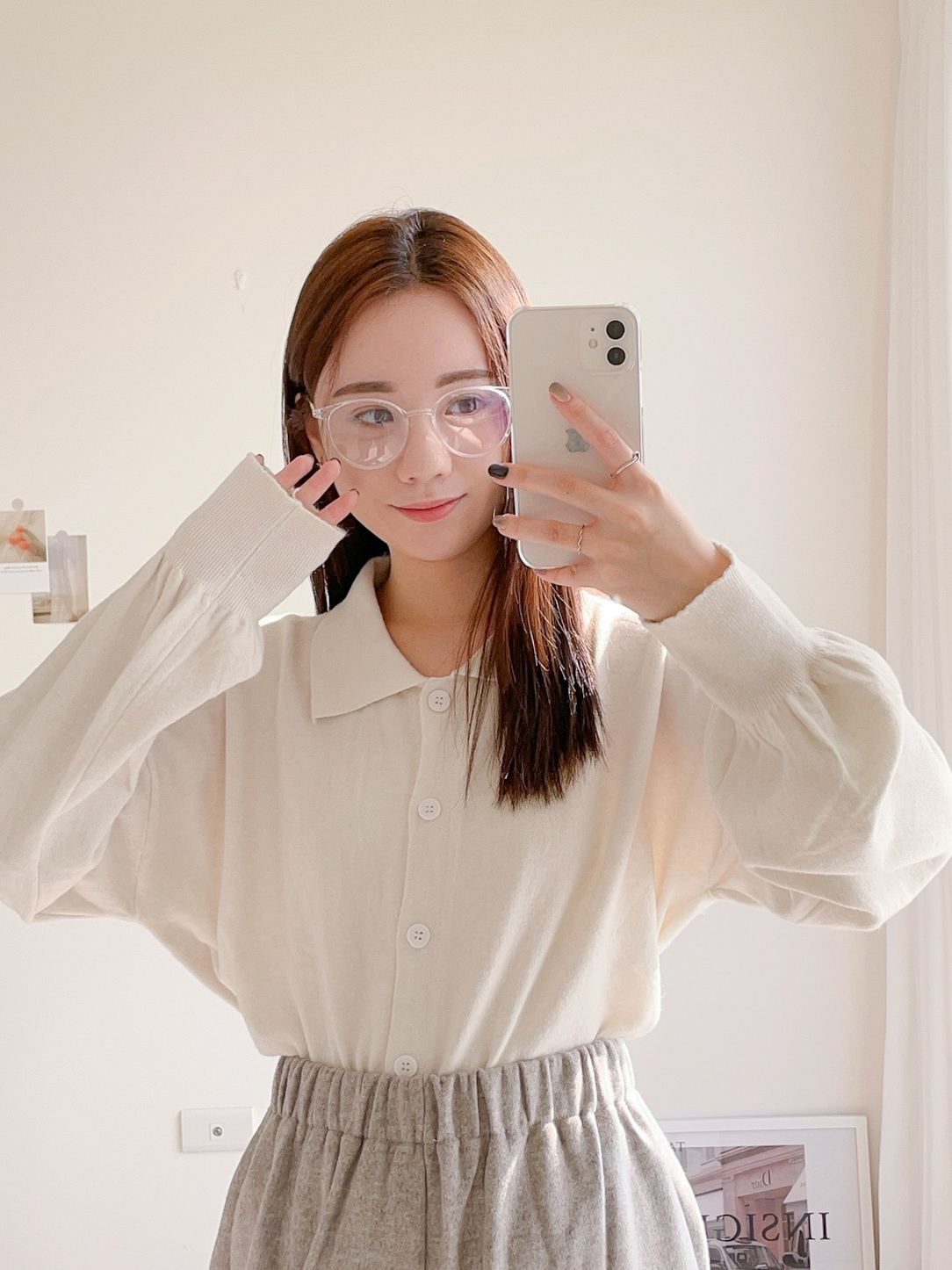 黑色現貨🚚小畫家知性圓角鏡框💕共3色