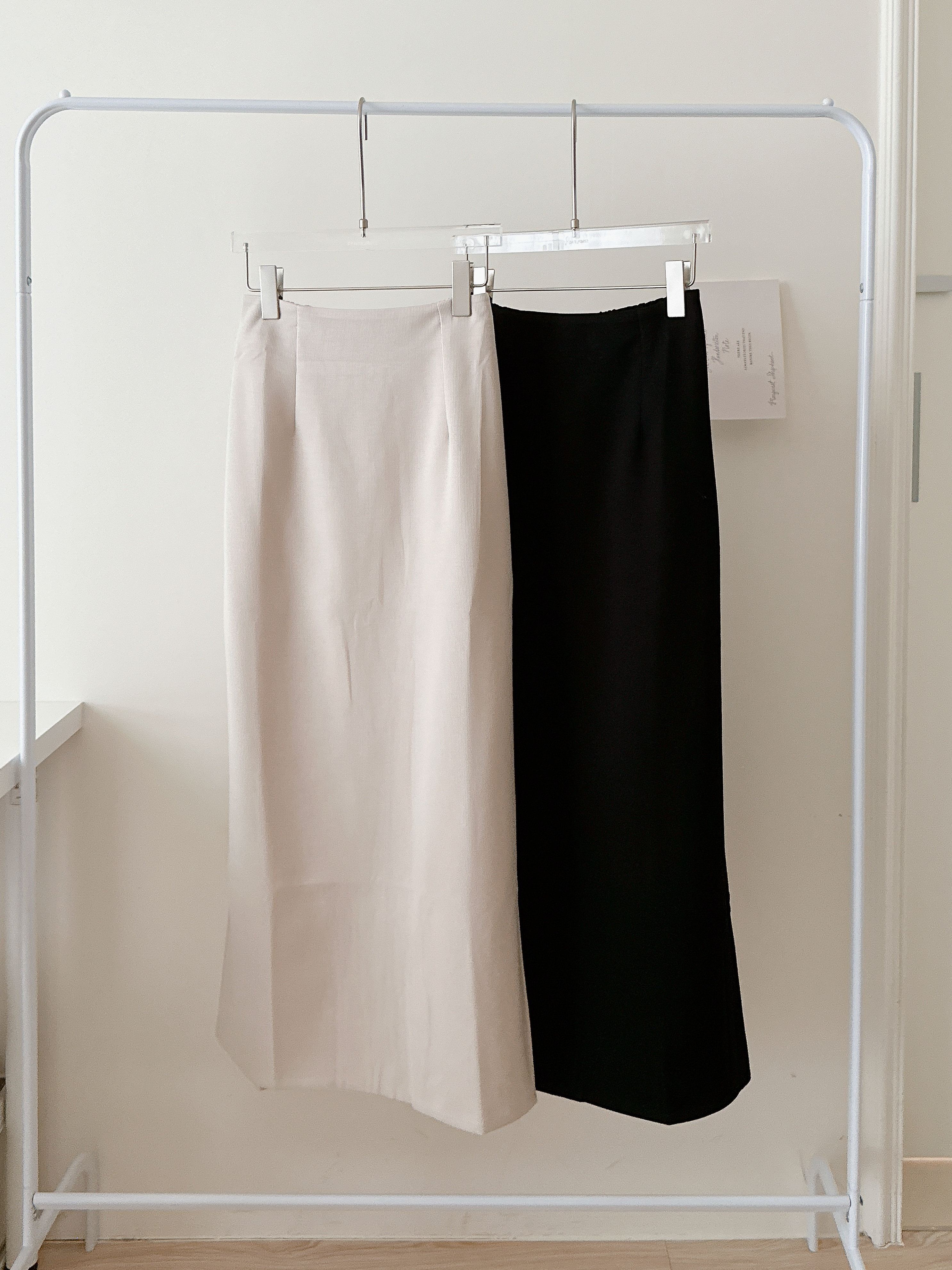 現貨🚚氣質優雅前壓褶棉長裙💕共2色