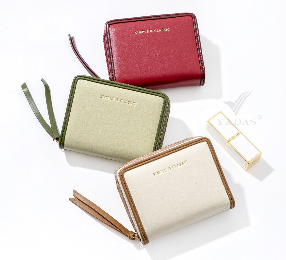 Cute Short Bi-Fold Wallet with Multiple Card Slots