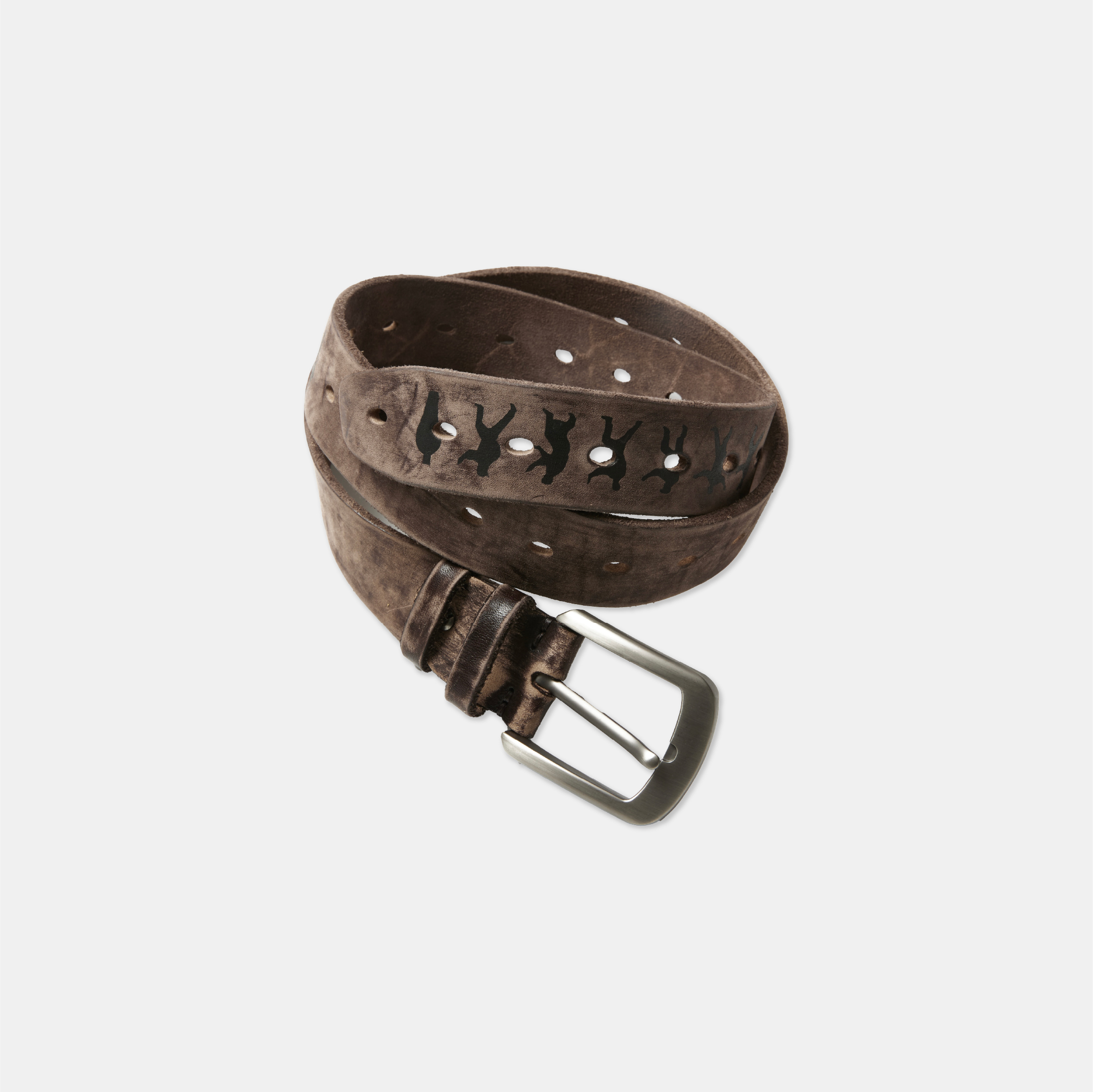 VAJAVU 太極 做舊 牛皮 皮帶