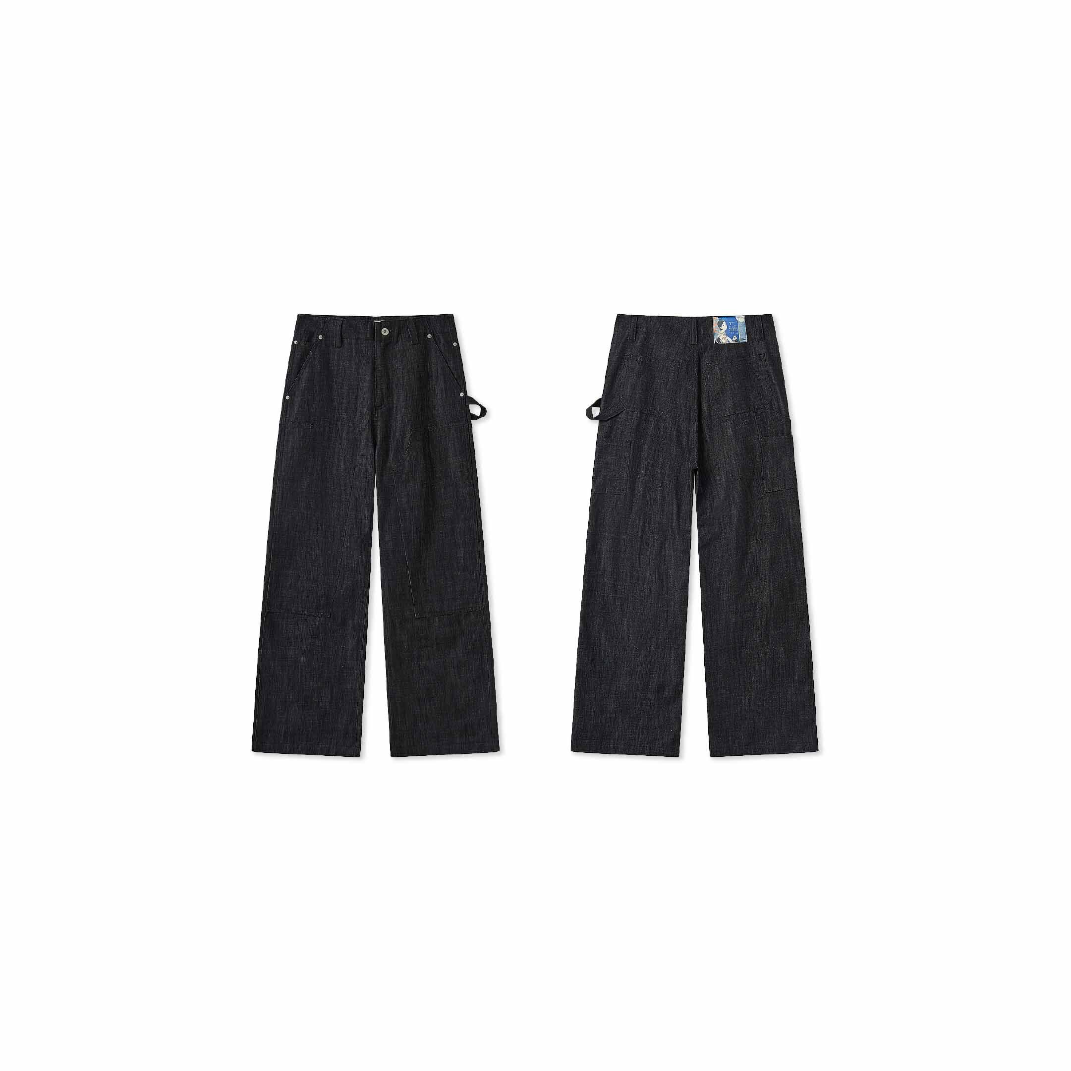 VAJAVU 原色 寬鬆 直筒 伐木 長褲 牛仔褲