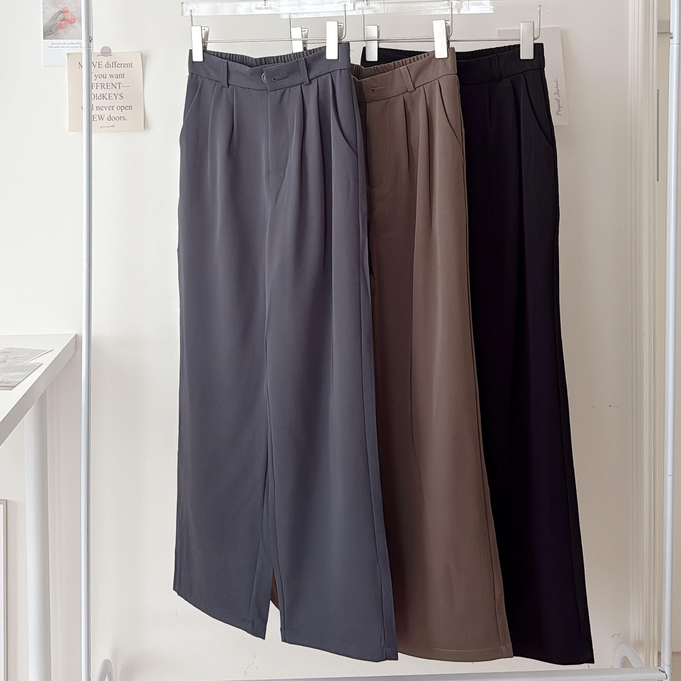 部份現貨🚚小個長/加長都有🌟俐落垂墜順身前釦西裝褲💕共3色