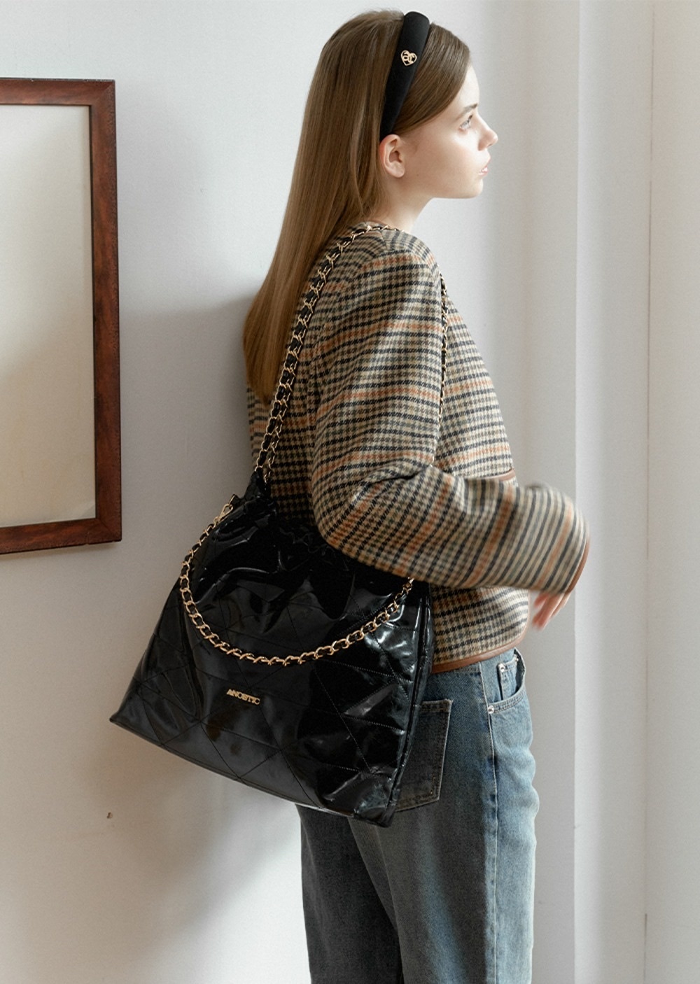 【直播】ANOETIC LL0920706 ANC DRAW CHAIN SHOULDER BAG