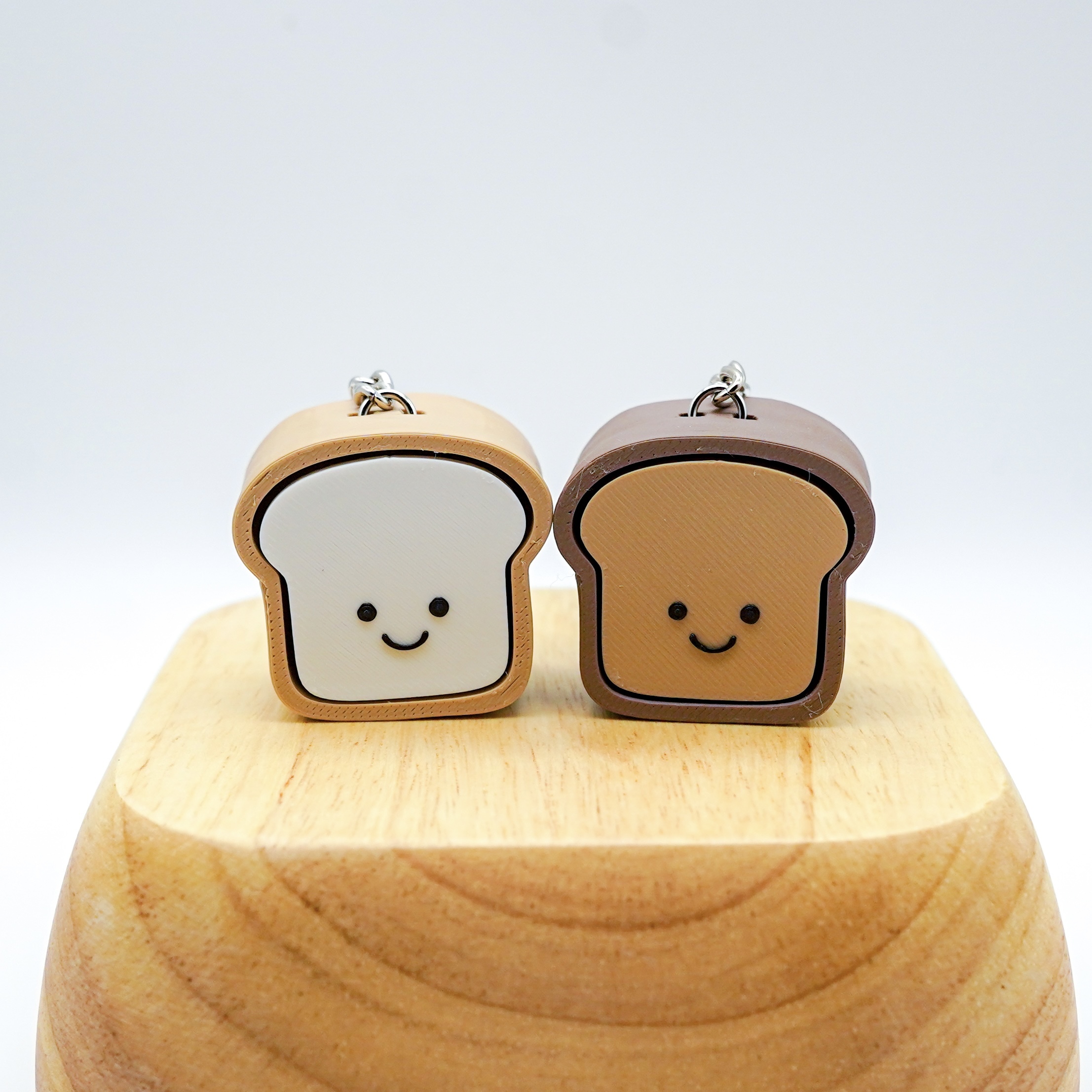 微笑星球 - 白白 & 烘烘 | 解壓按鍵匙扣