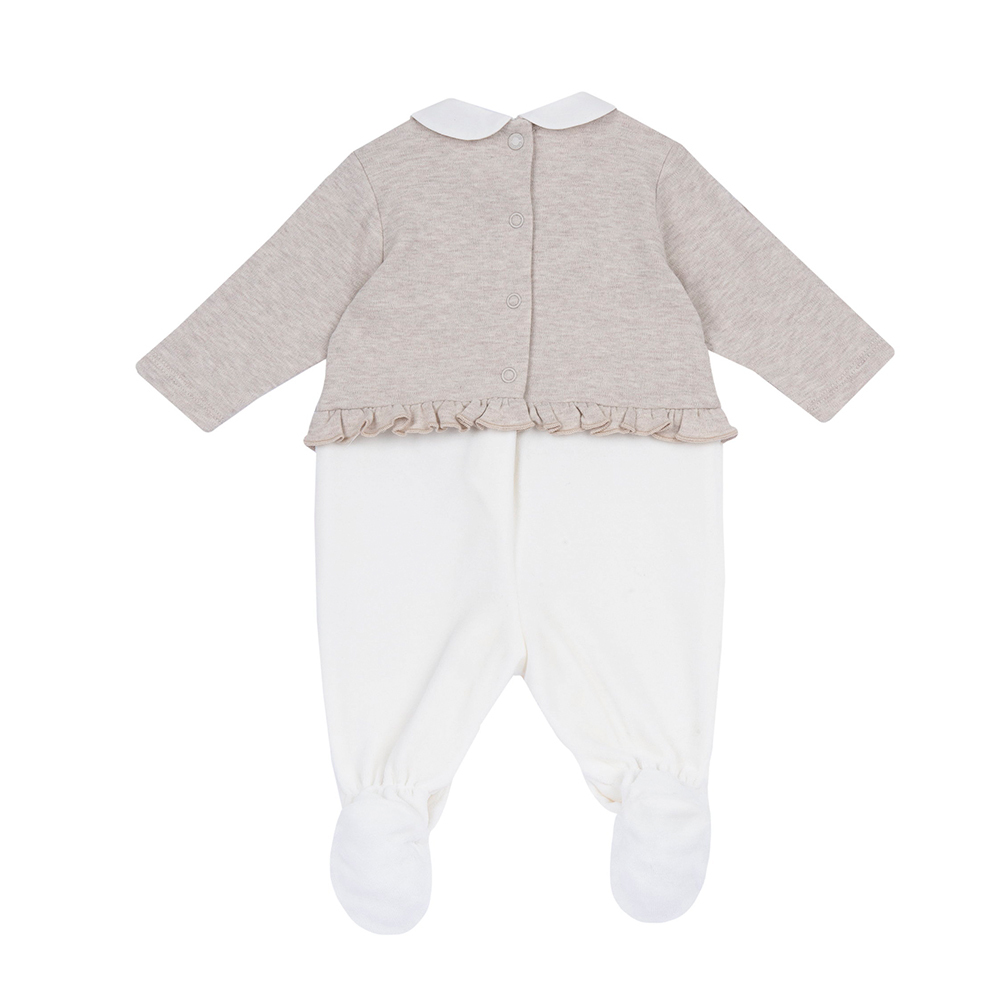 玫瑰天鵝-麻花有領後開兔裝