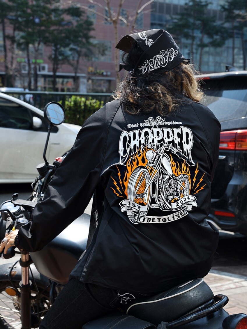 重型機車刺繡夾克