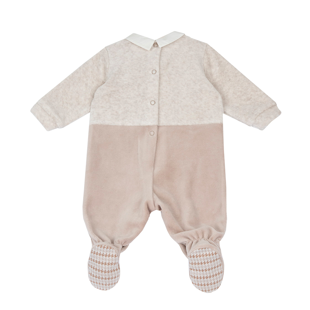 可可小熊-附領帶+背心假兩件式有領後開兔裝