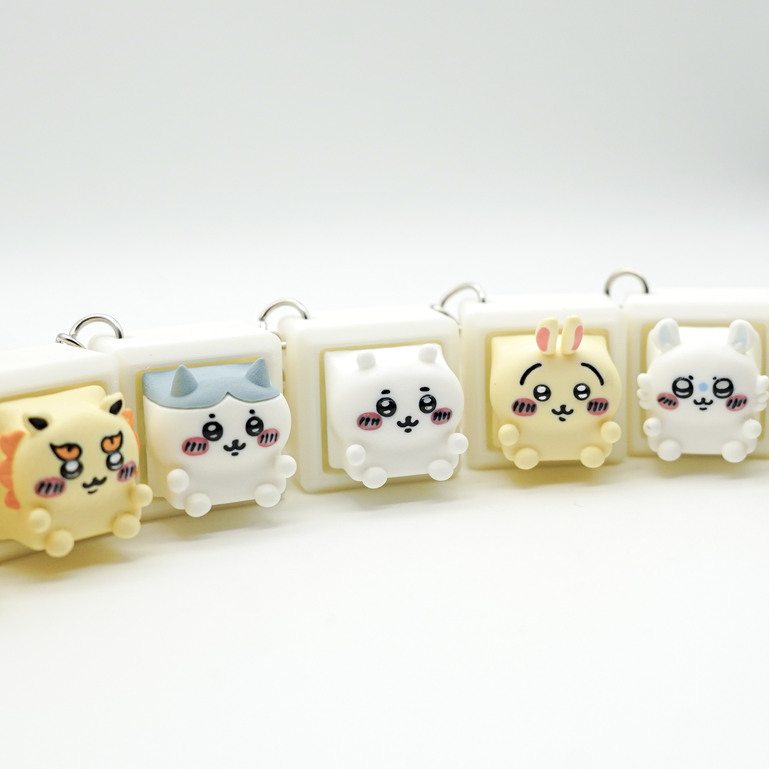 Chiikawa鍵盤解壓匙扣 - 立體角色頭像