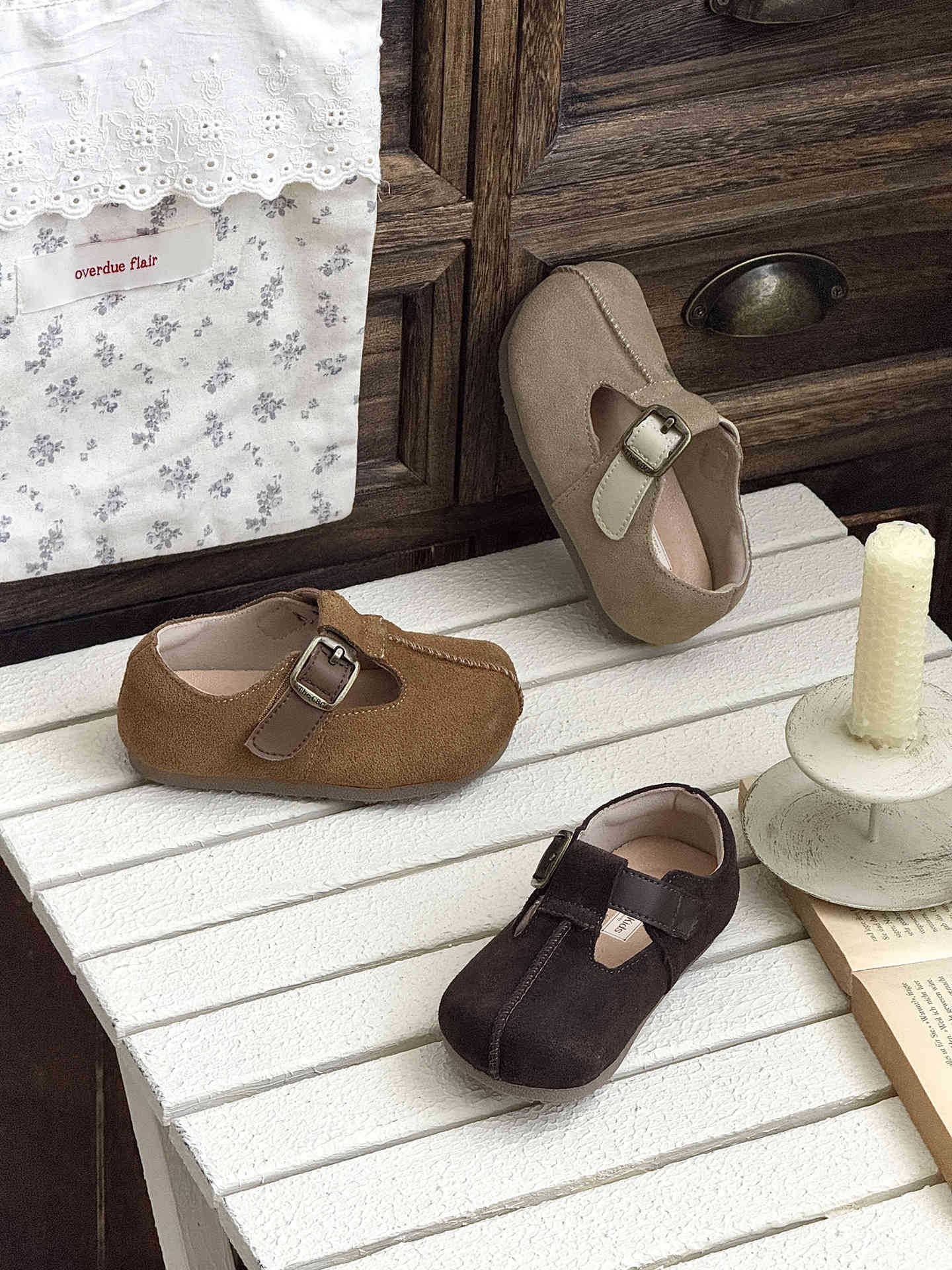 三色復古勃肯鞋