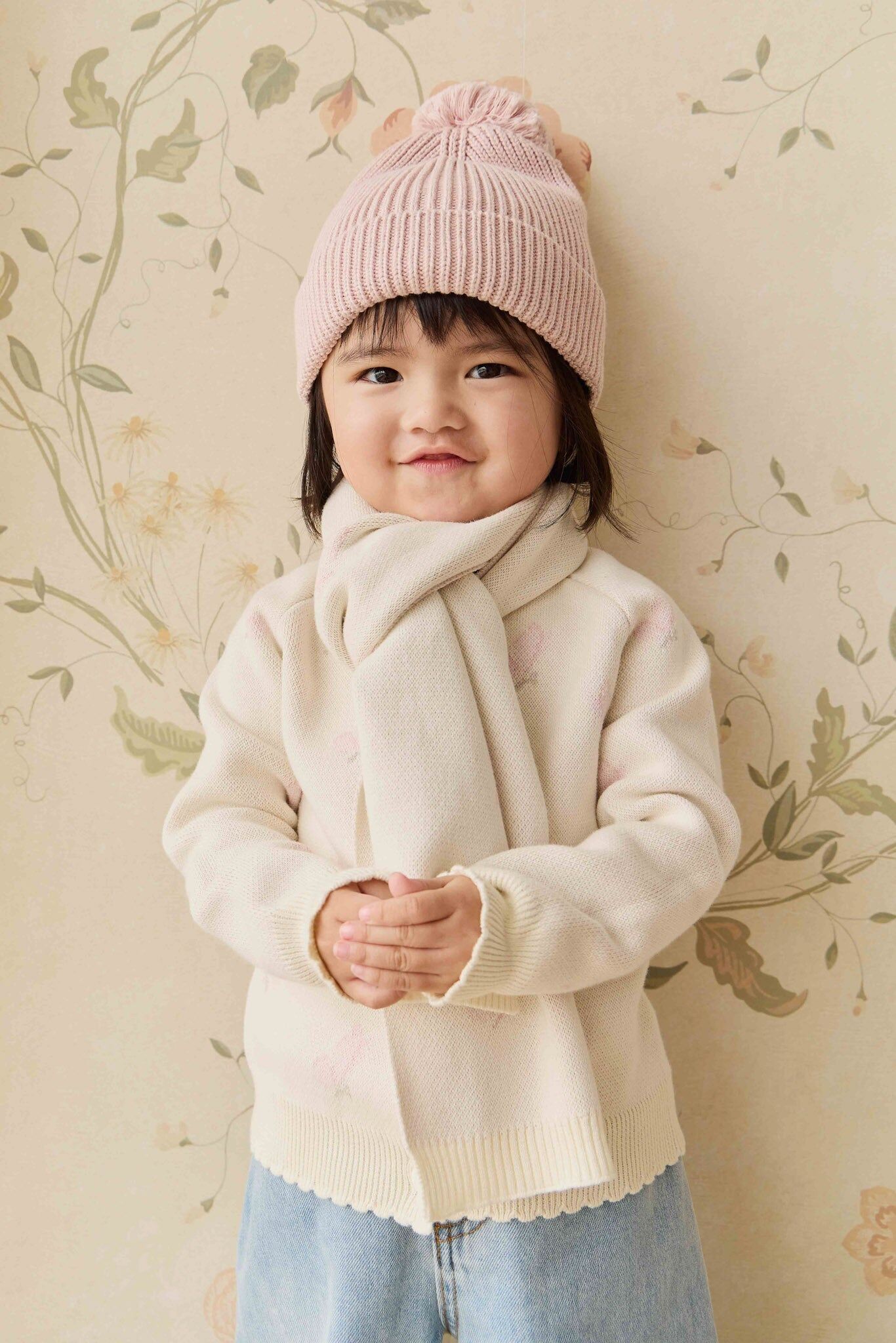 【預購】JAMIE KAY - Cassie Jacquard Scarf（Egret）