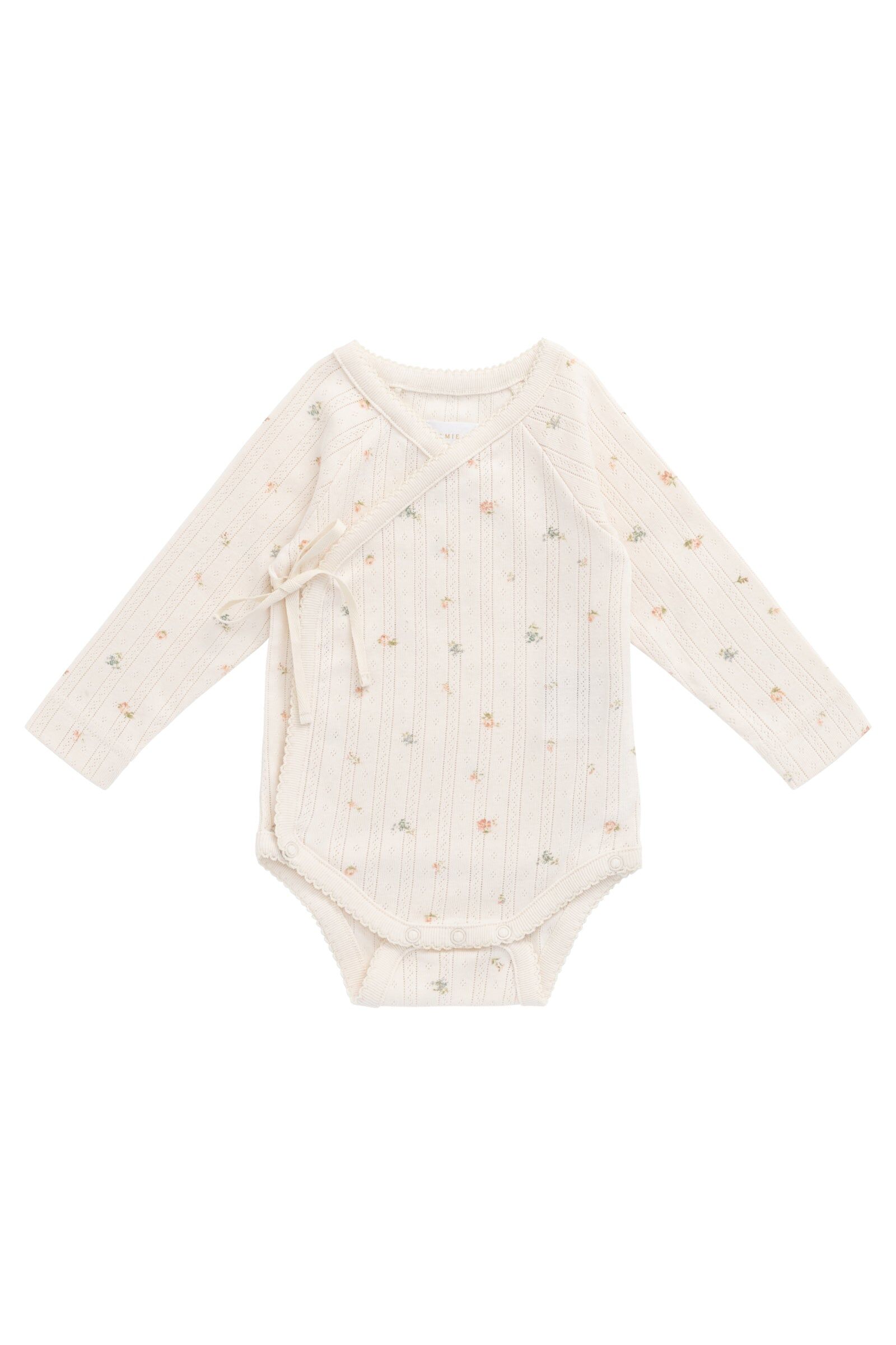 【預購】JAMIE KAY - Organic Cotton Pointelle Marina Bodysuit（Sweet Magnolia Simple）