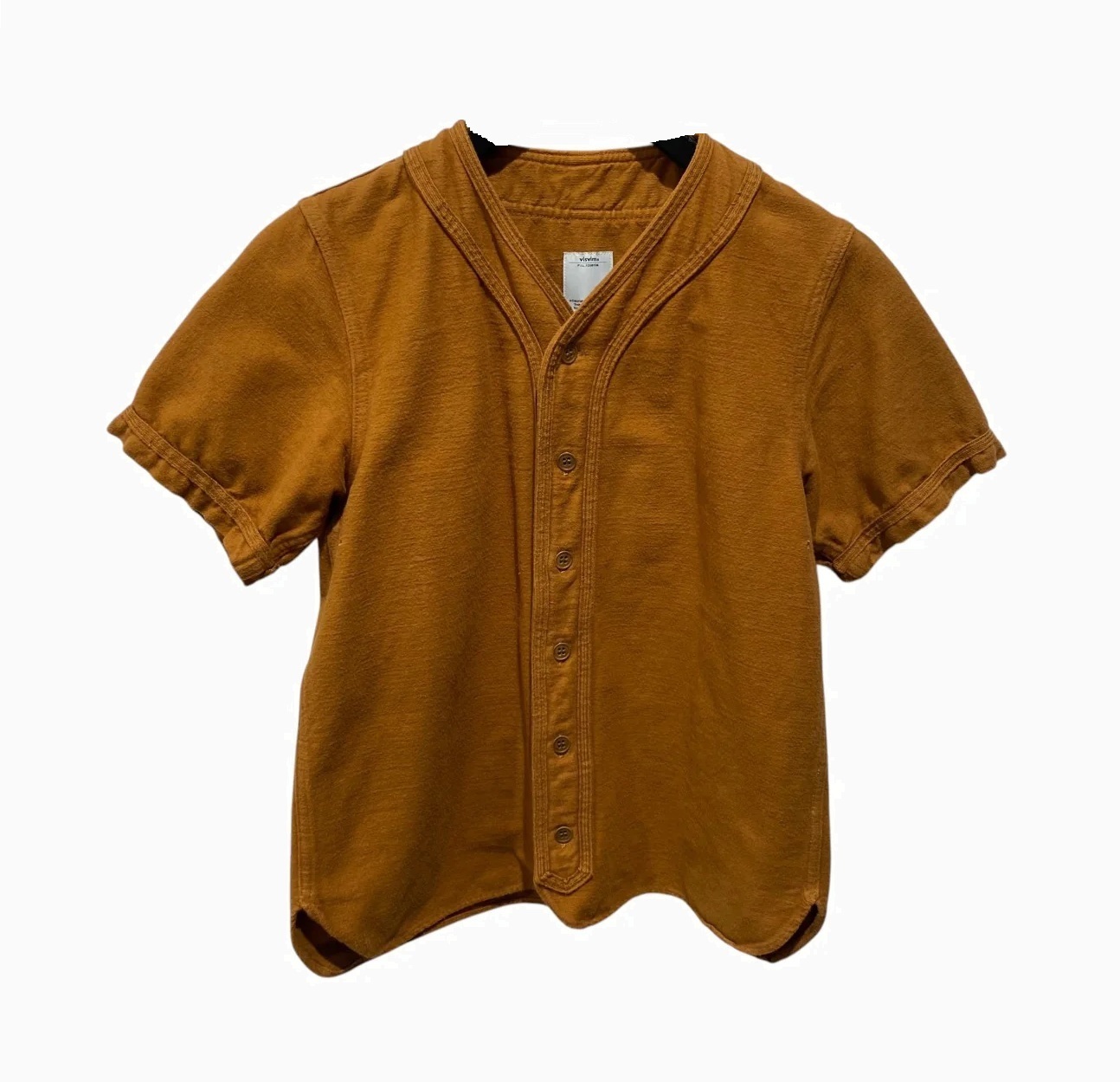 VISVIM DUGOUT SHIRT S/S BRUSHED FLANNEL (( USED A )) 中古美品 - BROWN SIZE 2 PRE ORDER ITEM (預訂中)