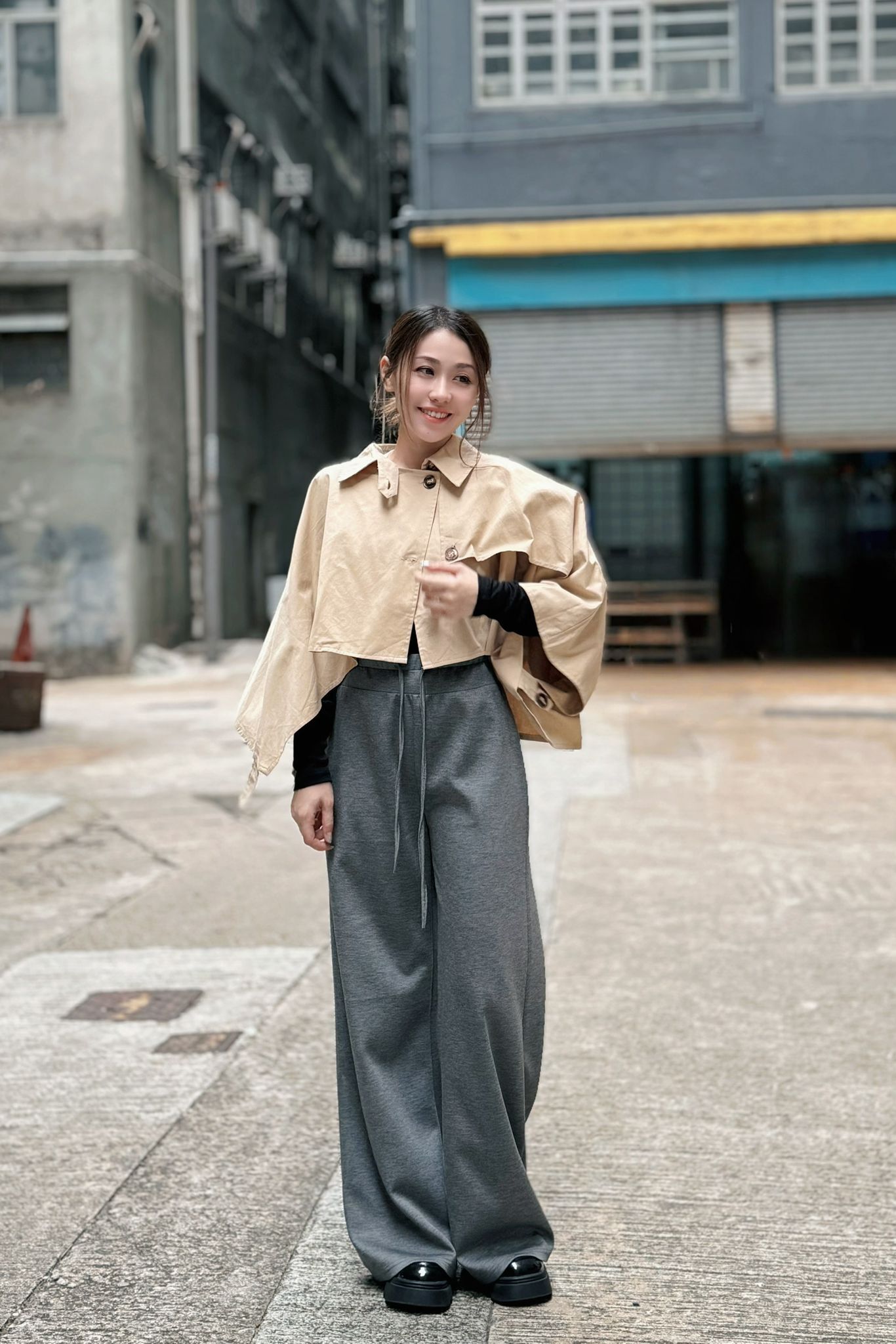 JK#7755 🤍恤衫版斗篷