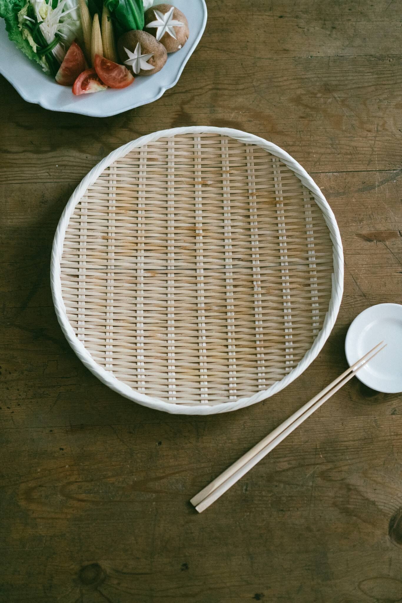 小柳產業細包邊竹編盤