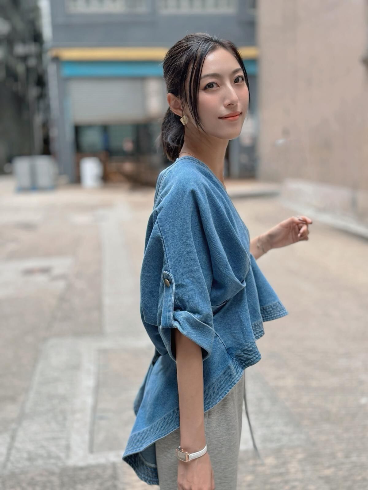 JK#7747 🤍牛仔燕尾服