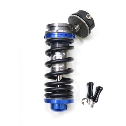 Multi-S G5 Plus版 Birdy前輪油壓避震器(彈簧K值可調100~285/已設定中軸舒適級阻尼)-鈦銀柱消光黑彈簧-4色/MULTI-S G5 Plus Front Suspension