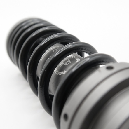 Multi-S G5 Plus/P45版 Birdy前輪油壓避震器(彈簧K值可調100~285/已設定中軸偏硬級阻尼)-上下鈦灰環(鈦灰中柱)-黑彈簧/MULTI-S G5 Plus Front Suspension