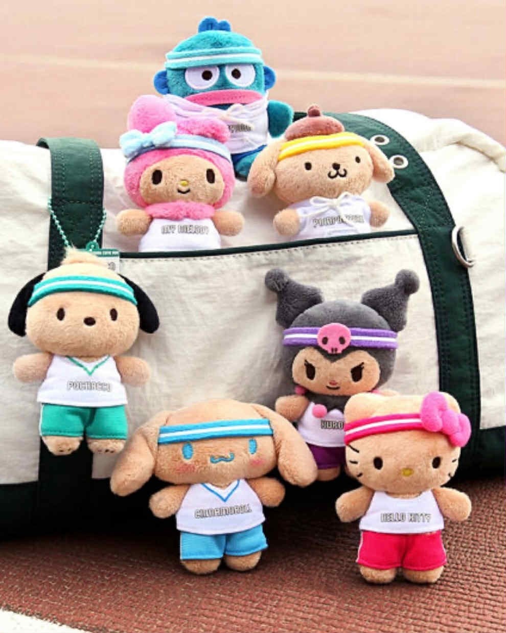 Olive Young x Sanrio Cutie Run 曬黑 吊飾 鑰匙圈 Sanrio跑步天團