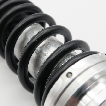 Multi-S G5 Plus/P45版 Birdy前輪油壓避震器(彈簧K值可調100~285/已設定中軸偏硬級阻尼)-上下銀環(銀中柱)-黑彈簧/MULTI-S G5 Plus Front Suspension