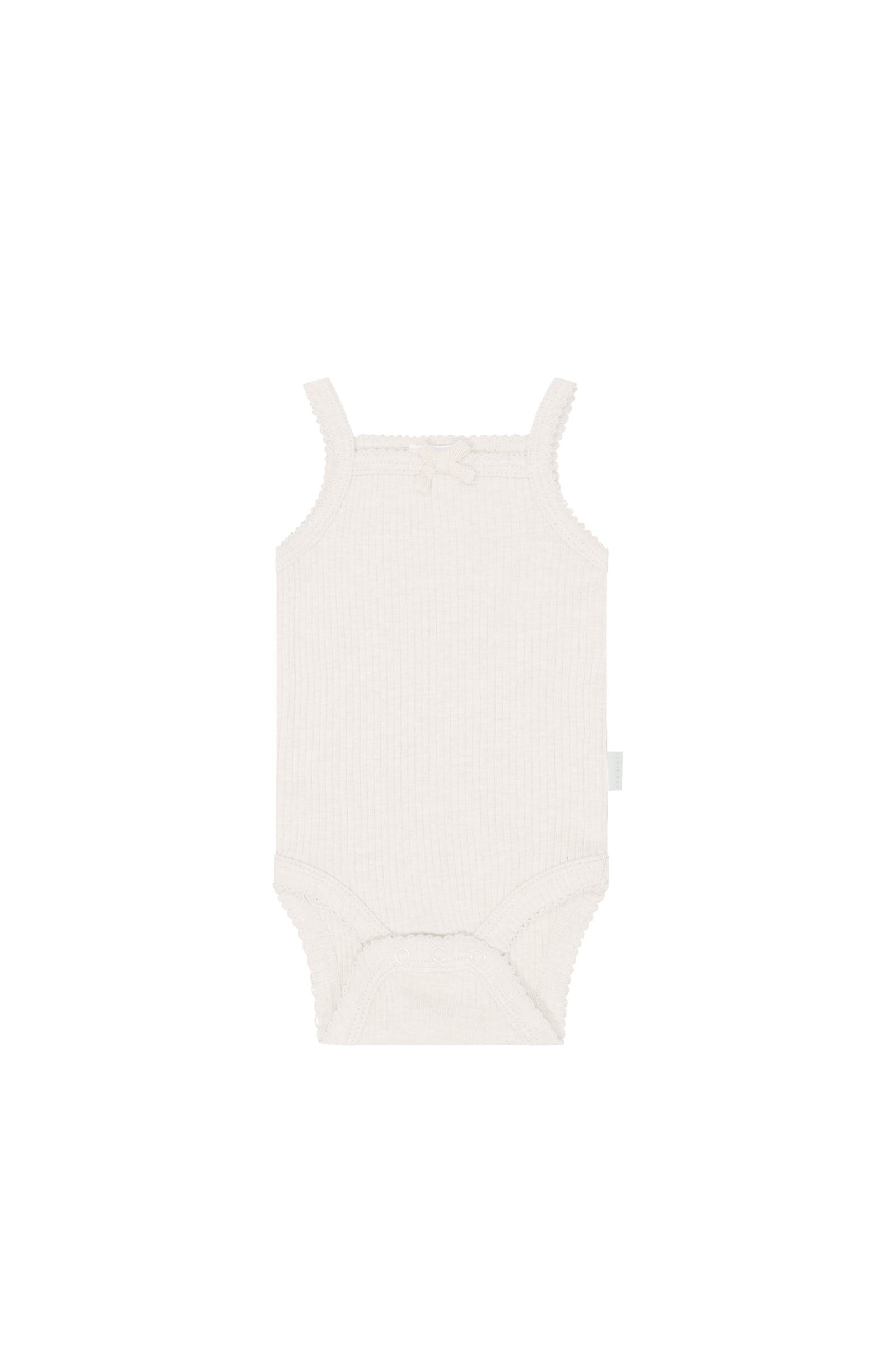 【預購】JAMIE KAY - Organic Cotton Modal Singlet Bodysuit（Icing Marle）