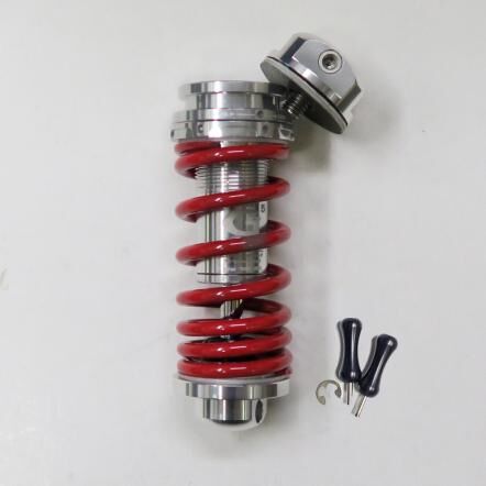 Multi-S G5 Plus版 Birdy前輪油壓避震器(彈簧K值可調100~285/已設定中軸舒適級阻尼)-上下銀環/銀柱/紅彈簧/MULTI-S G5 Plus Front Suspension