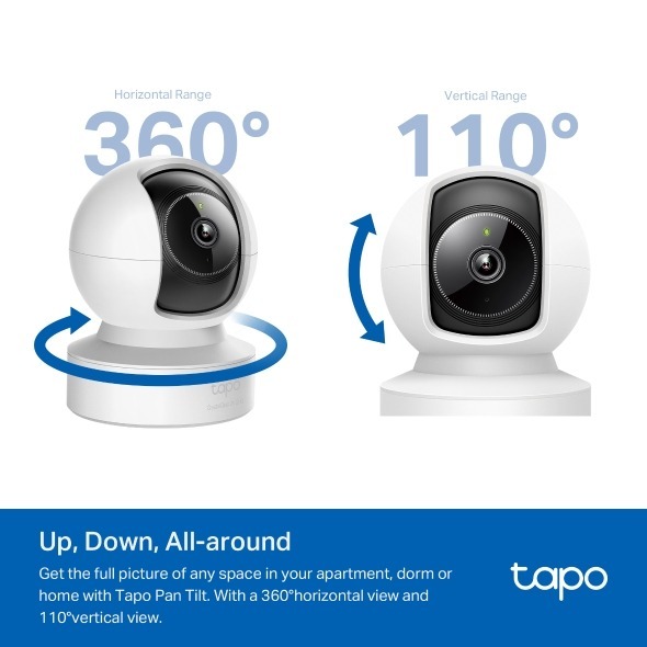 TP-Link Tapo C222 Pan/Tilt AI Home Security Wi-Fi Camera