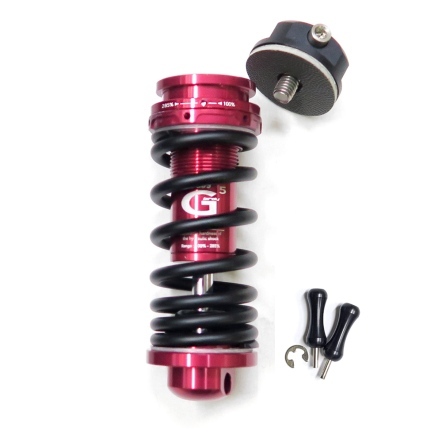 Multi-S G5 Plus版 Birdy前輪油壓避震器(彈簧K值可調100~285/已設定中軸舒適級阻尼)-消光黑彈簧5色/MULTI-S G5 Plus Front Suspension