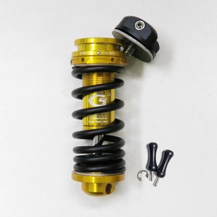 Multi-S G5 Plus版 Birdy前輪油壓避震器(彈簧K值可調100~285/已設定中軸舒適級阻尼)-消光黑彈簧5色/MULTI-S G5 Plus Front Suspension