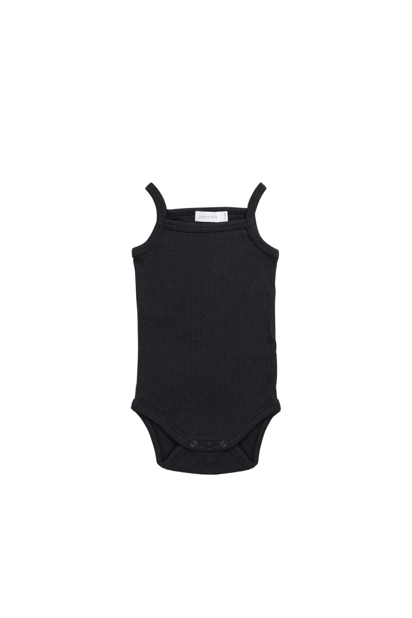 【預購】JAMIE KAY - Organic Cotton Modal Singlet Bodysuit（Ebony）
