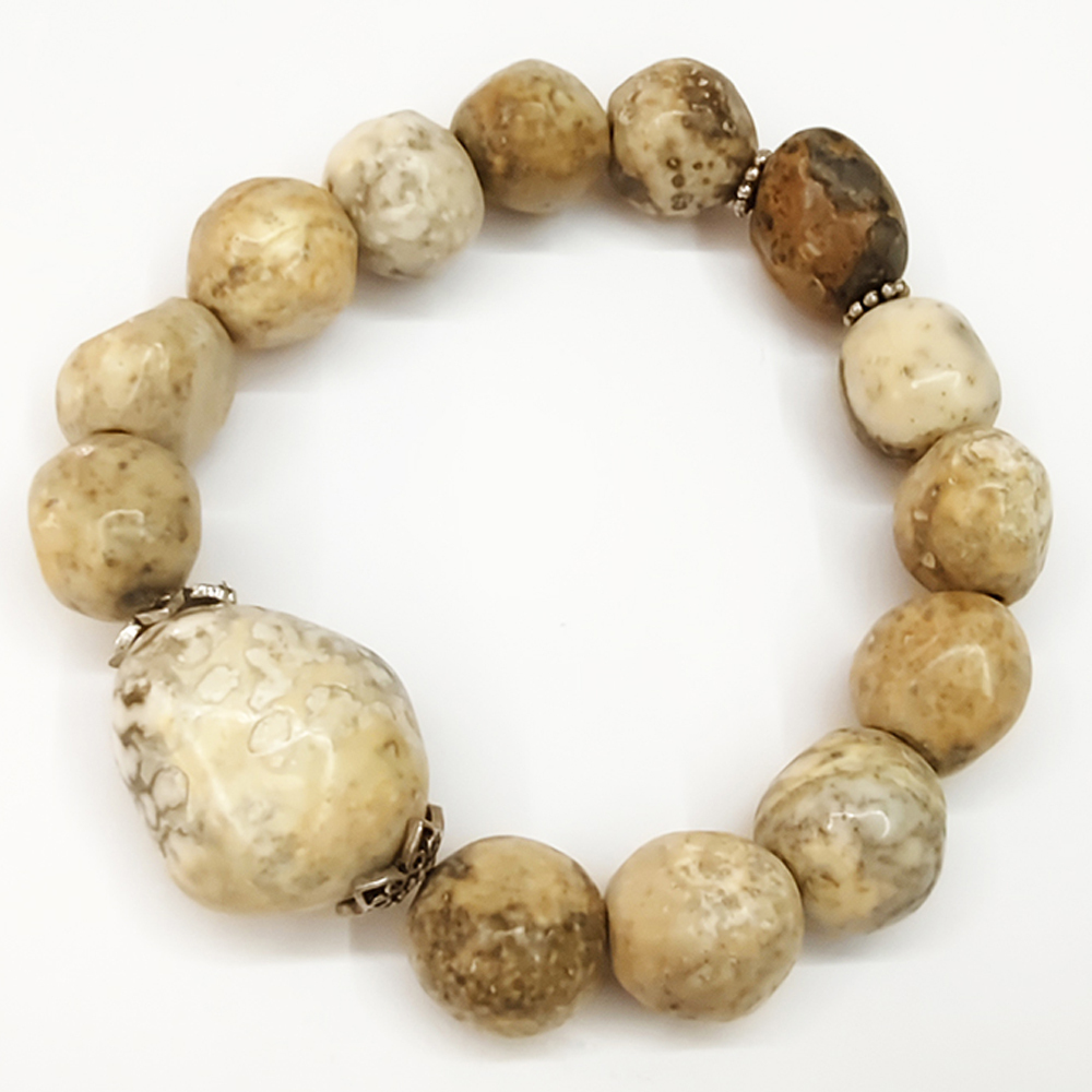 頂級龍宮{羅漢}跳出舍利手鍊13mm_A31【十方】154981