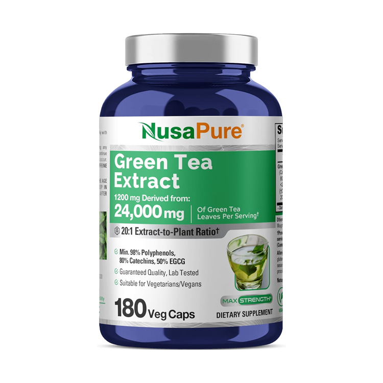 NusaPure Green Tea Extract 1200mg, 180 Caps