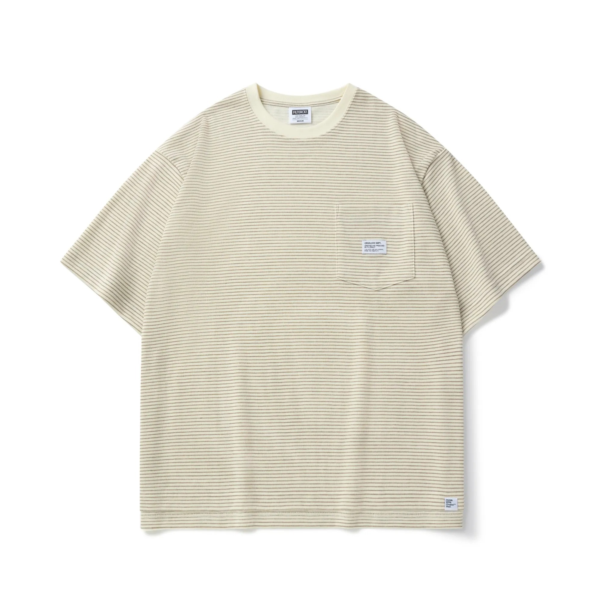Filter017 針織口袋條紋短T