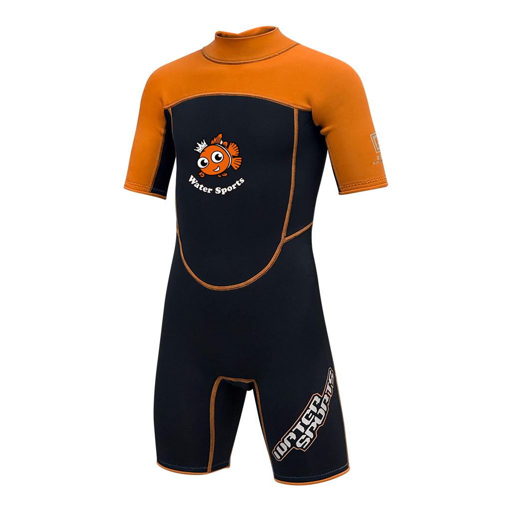 3.5mm 兒童 CR 游泳連身保暖衣 - 橙