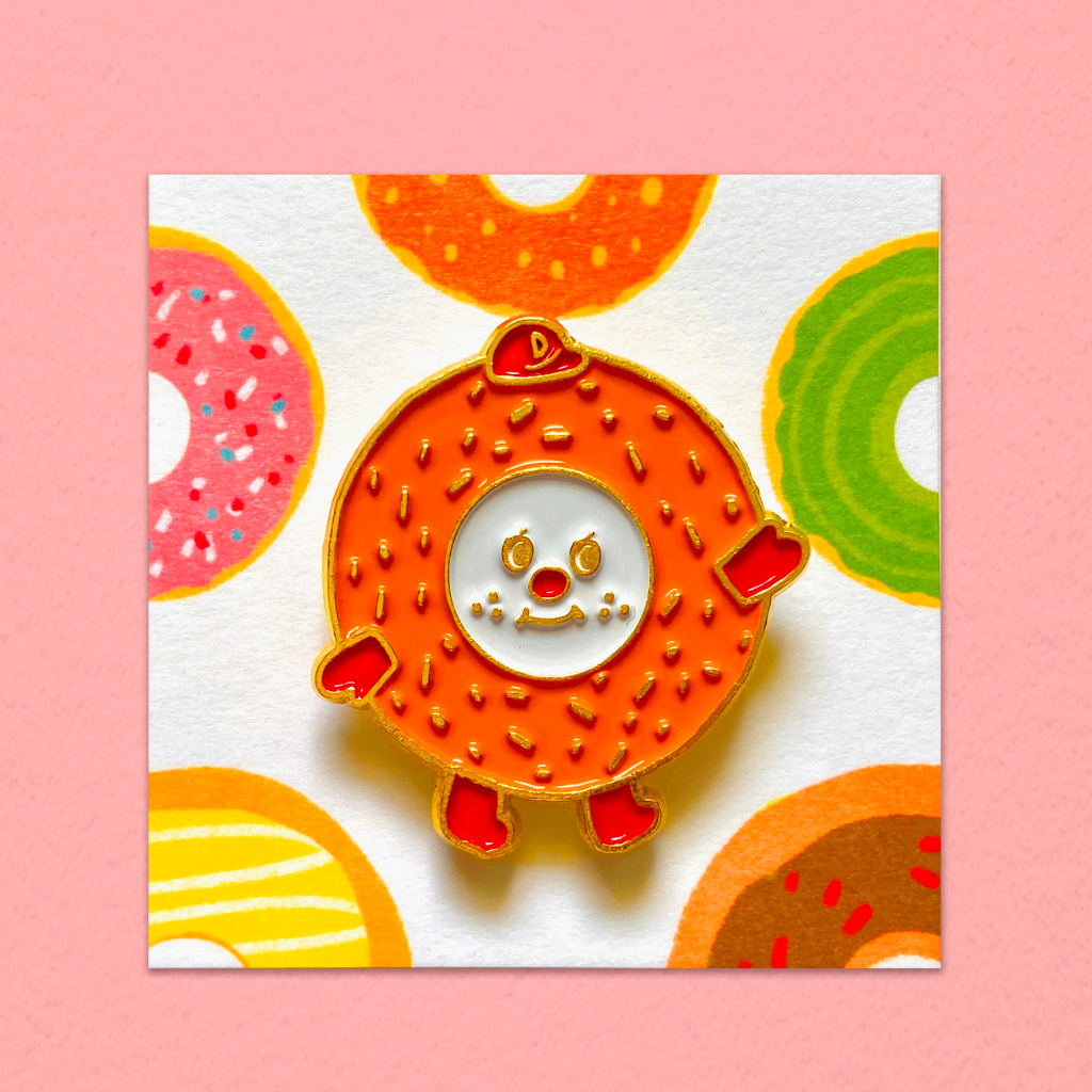 甜甜圈小子/造型電鍍徽章