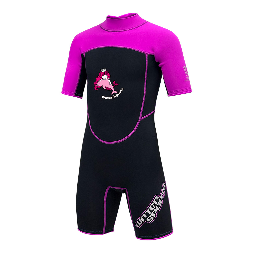 3.5mm 兒童 CR 游泳連身保暖衣 - 粉紅