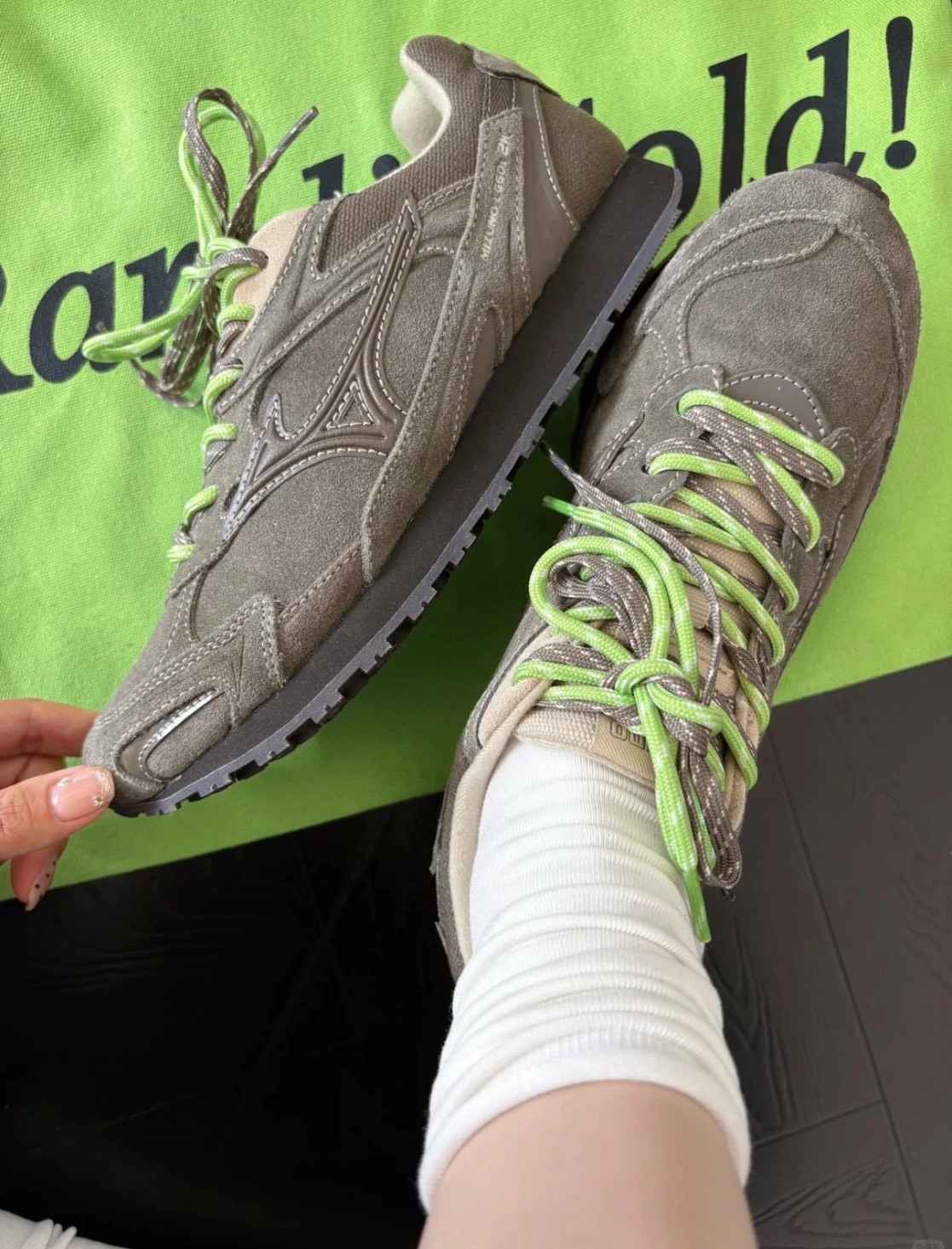 MIZUNO LG 60S 2K 美津濃 橄欖綠 德訓鞋 雙鞋帶 D1GH242106