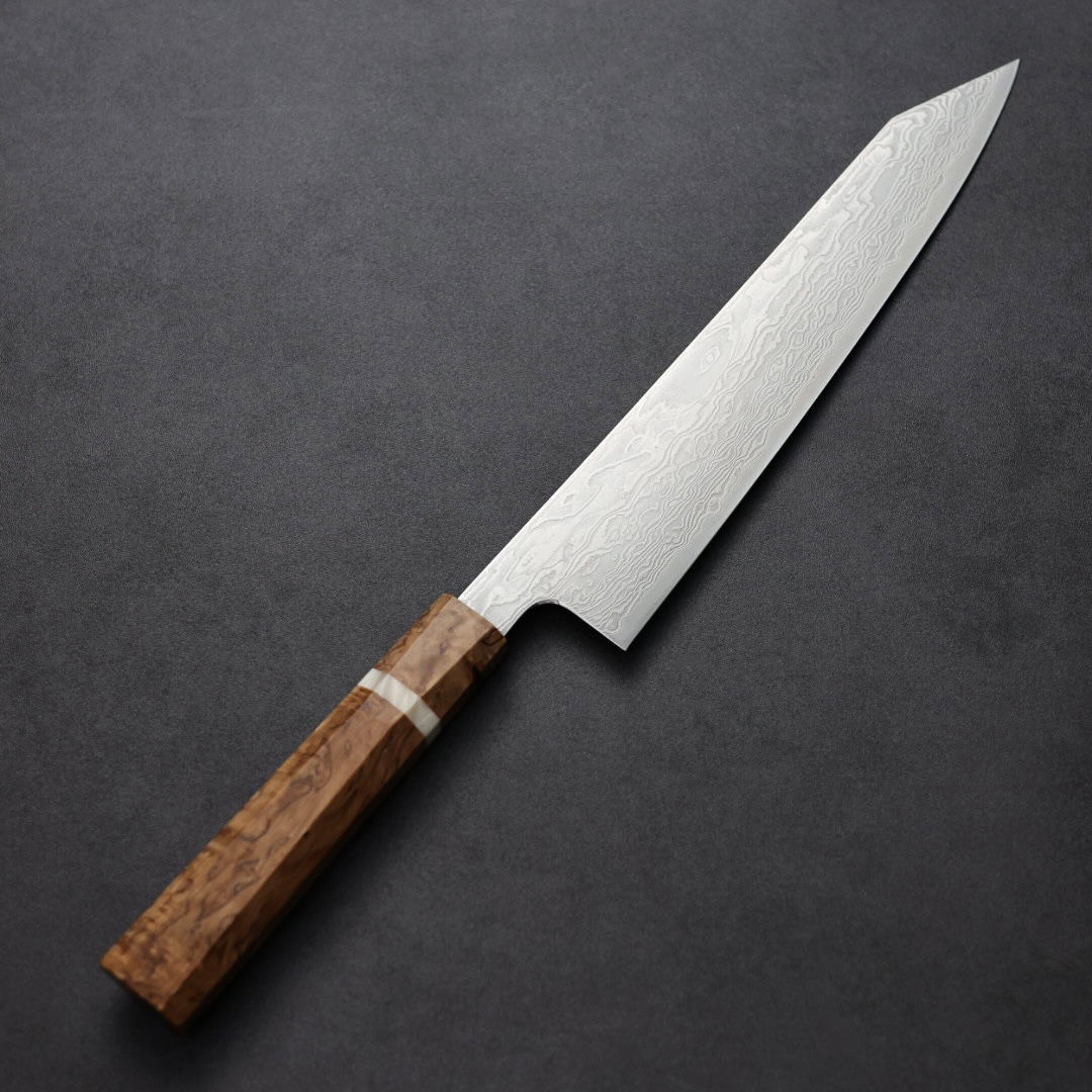 龍泉刃物風格龍改牛刀240mm ATS314鋼63層大馬士革