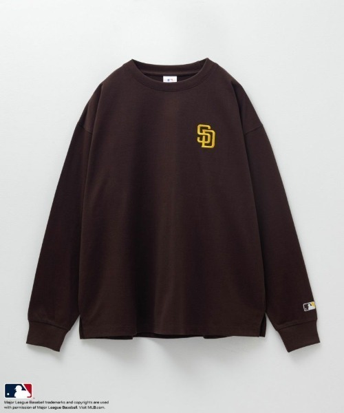 日本 MLB 美式 球隊 環狀 刺繡 字母 厚磅 長T 4色