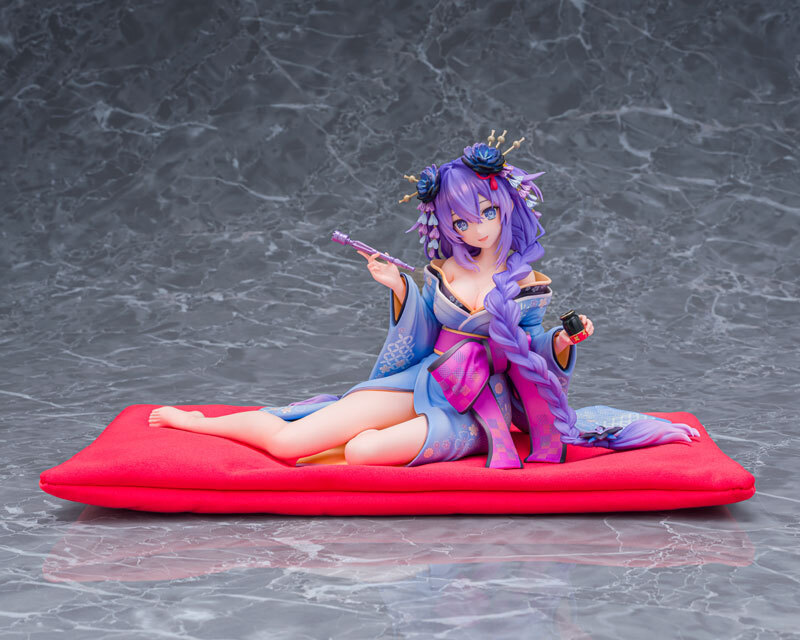 Mar KADOKAWA Game Linkage Neptunia x SENRAN KAGURA: Ninja Wars Purple Heart Kimono Ver. 1/7 Complete Figure Pre-order