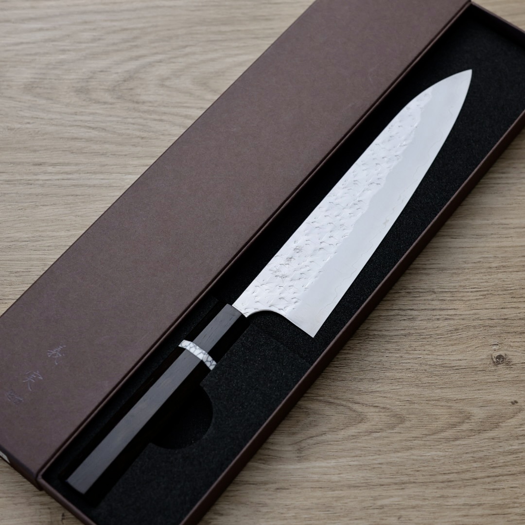 加藤義實 冰 牛刀 210mm SG2粉末HSS鋼