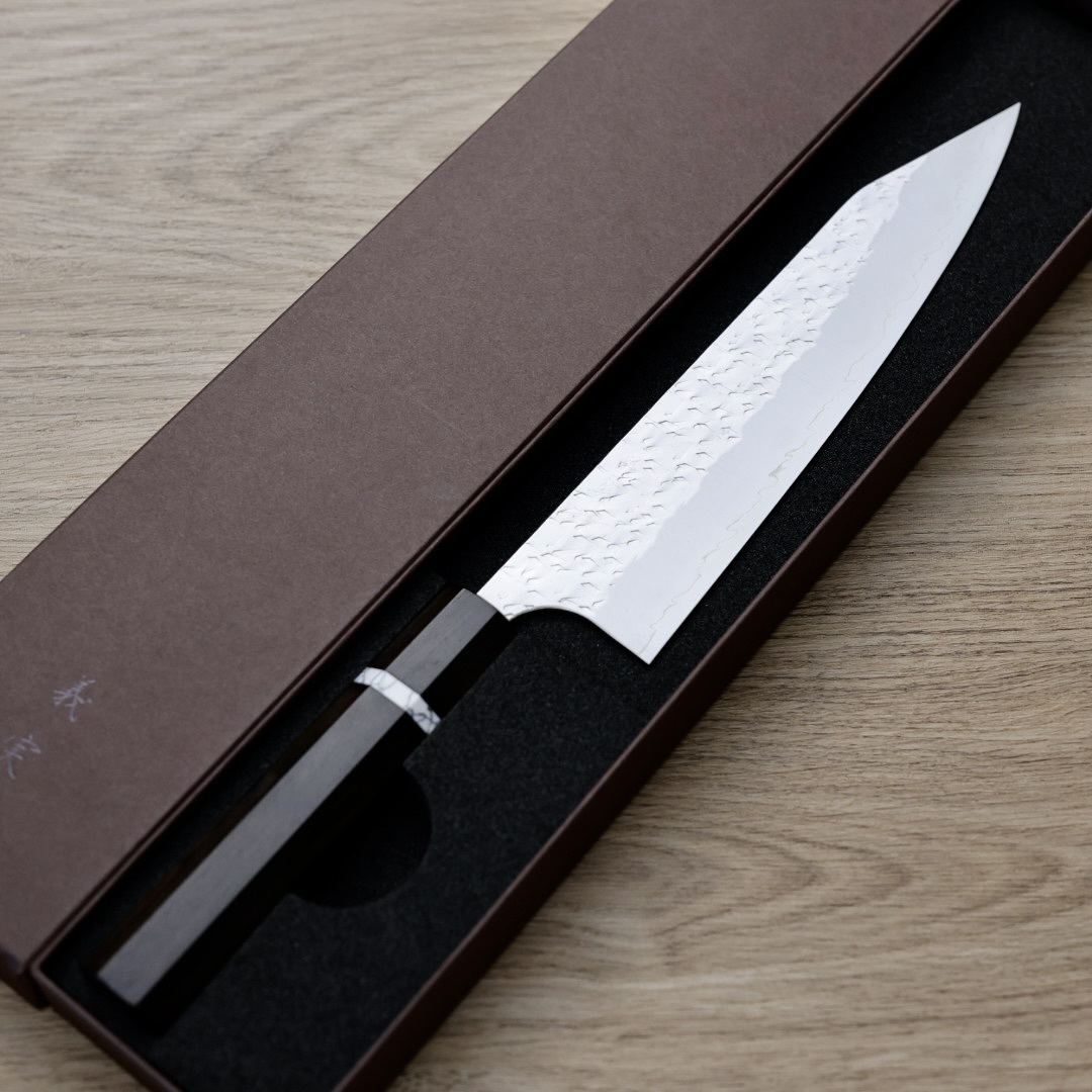 加藤義實 冰 切付牛刀 210mm SG2粉末HSS鋼