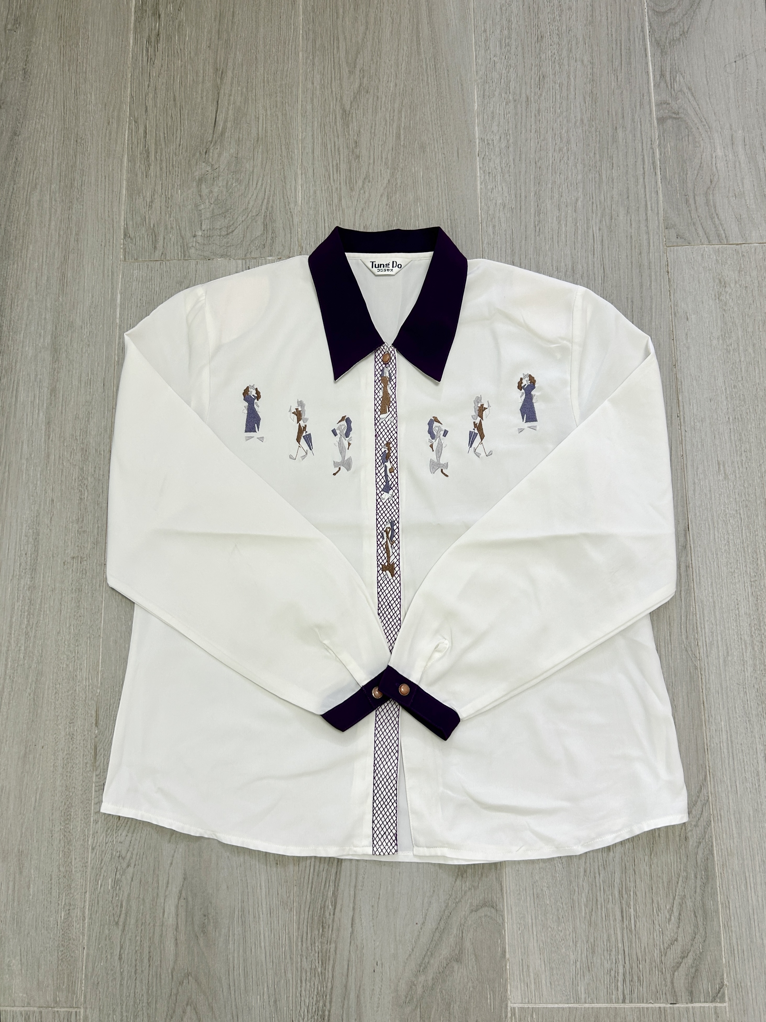 【現貨】日本品牌復古刺繡恤衫