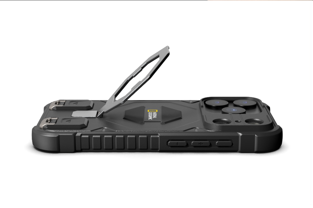 【OWN】 NATIONAL GEOGRAPHIC MOBILE 國家地理 | Explorer 磁吸支架防摔保護殼(附掛繩) iPhone 17 系列 黑色 藍色 綠色