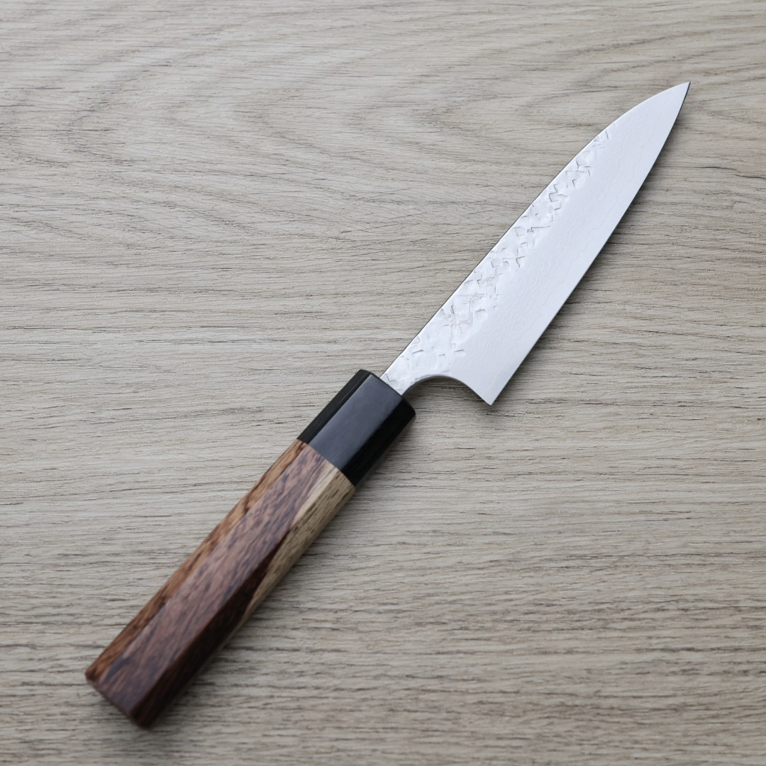 加藤義實 蔬果刀 120mm VG10鋼 鍛造/大馬士革