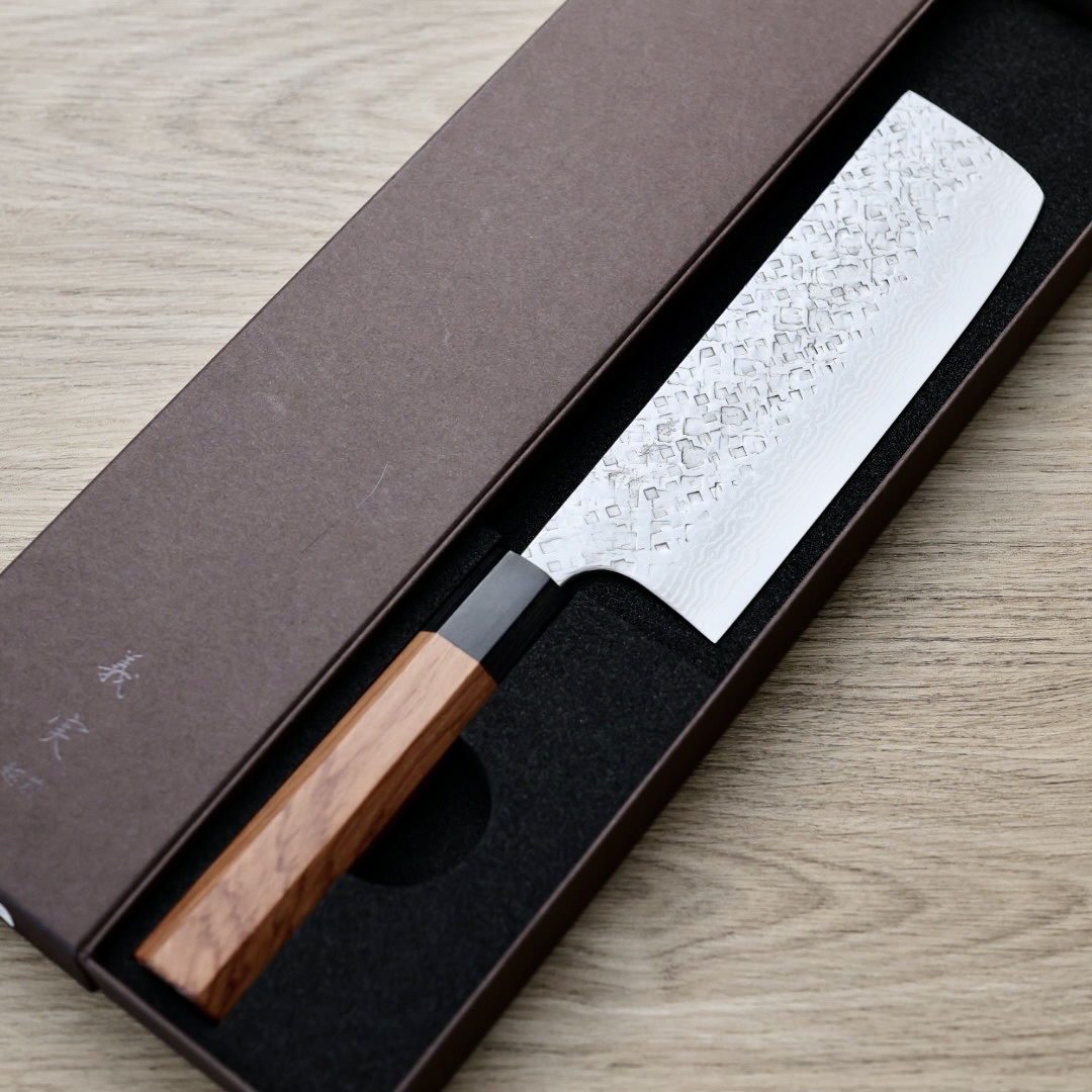 加藤義實 菜切 170mm VG10鋼 鍛造/大馬士革