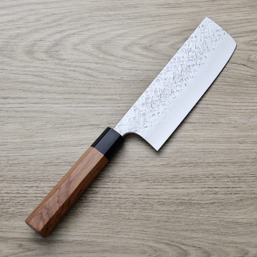 加藤義實 菜切 170mm VG10鋼 鍛造/大馬士革