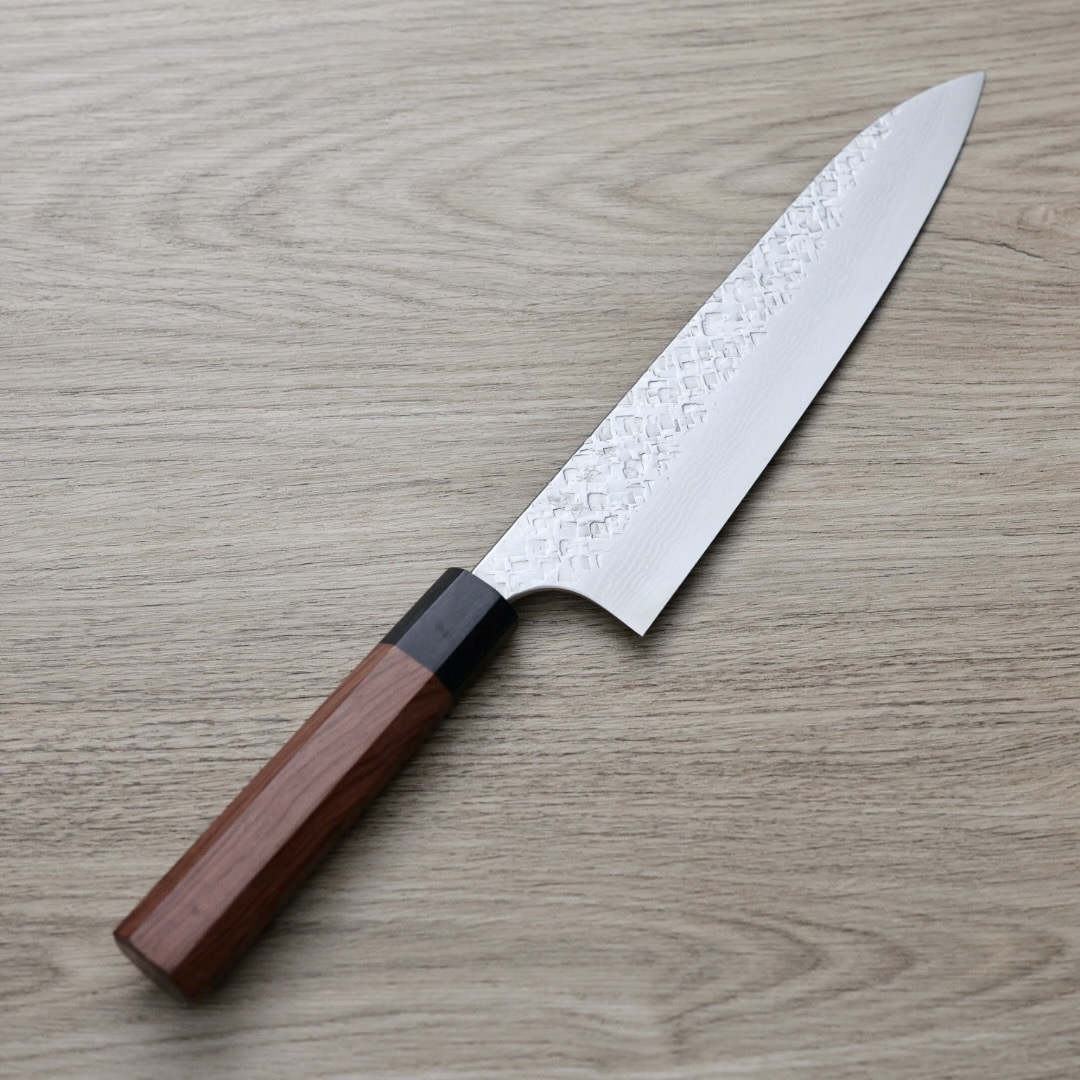 加藤義實 牛刀 210mm VG10鋼 鍛造/大馬士革