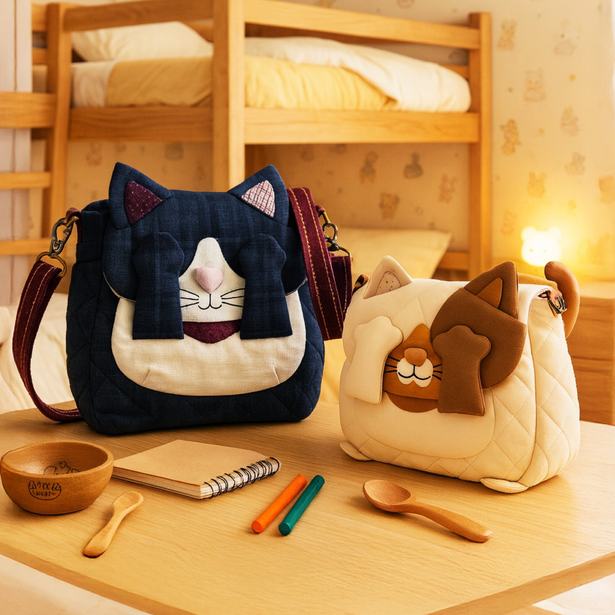 販售原尺寸【紙型】(躲貓貓肩背後背兩用包)